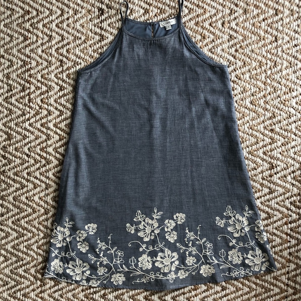 Denim a line dress